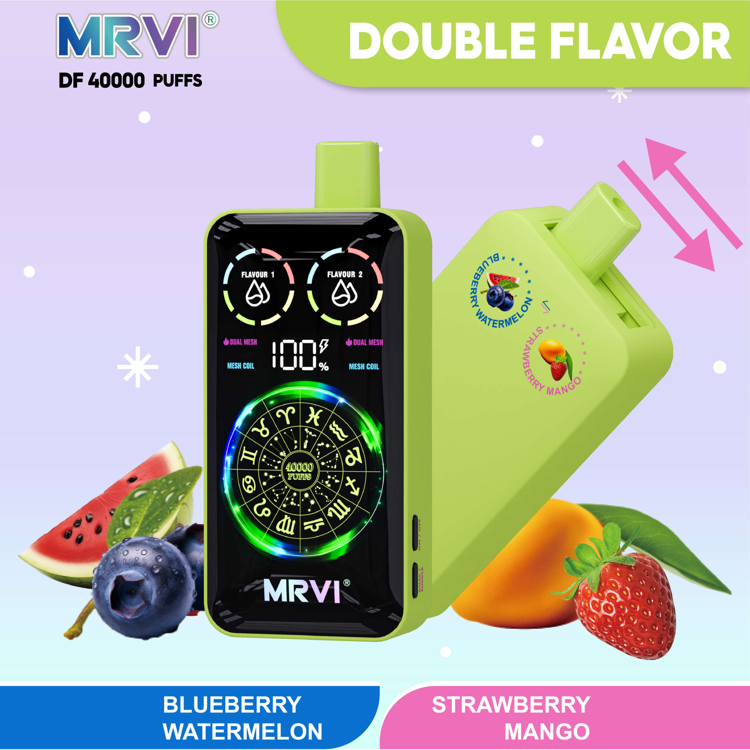 MRVI DF 40000 PUFFS With Double Flavors——10PCS/BOX - Image 2
