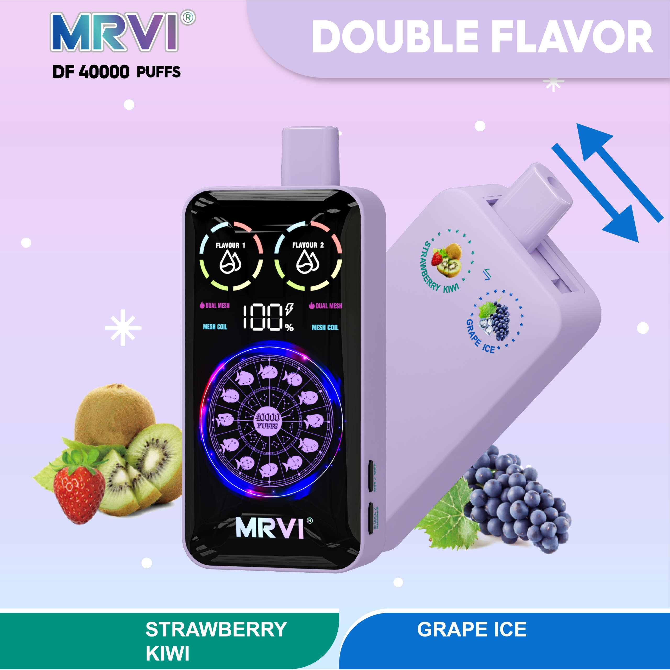 MRVI DF 40000 PUFFS With Double Flavors——10PCS/BOX - Image 6