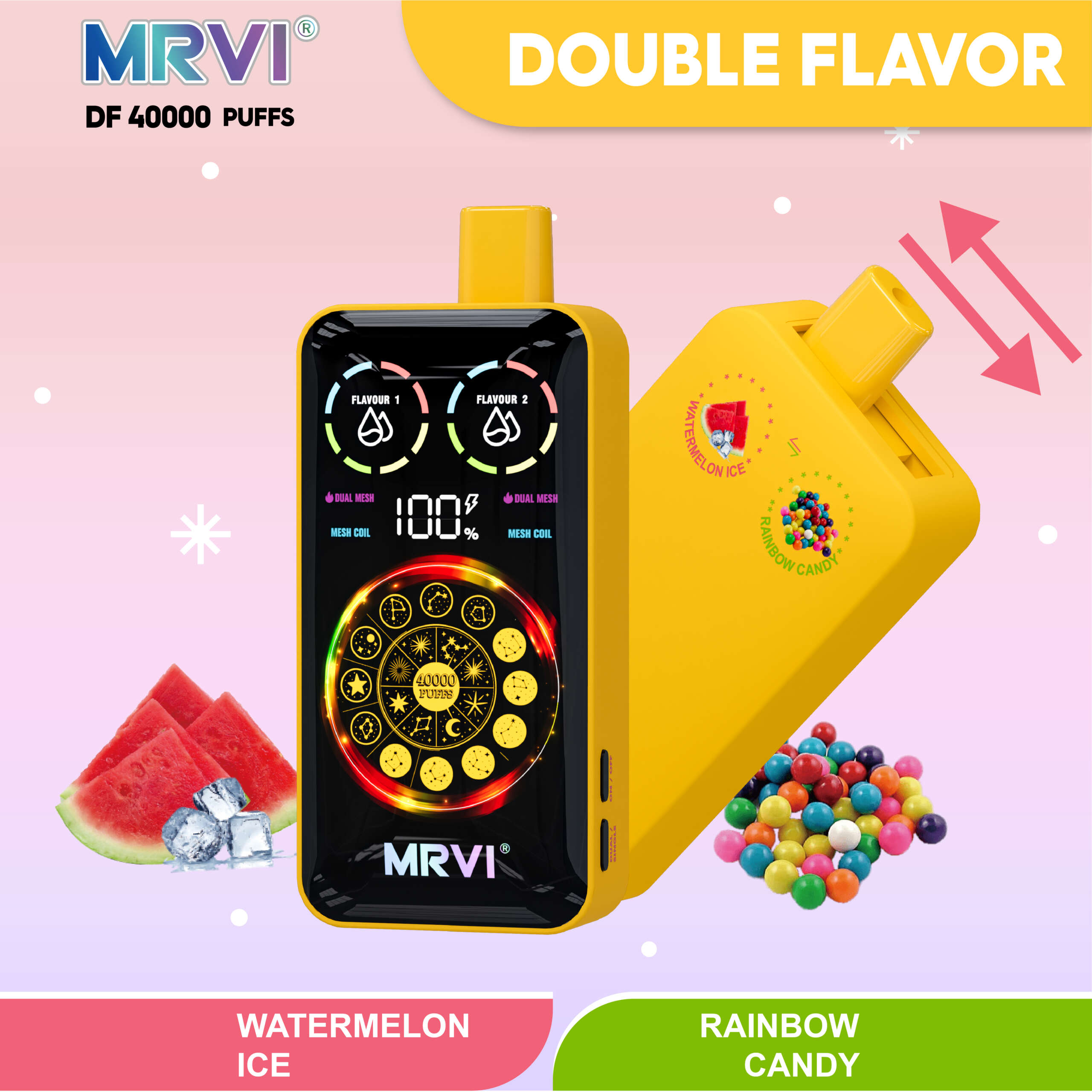 MRVI DF 40000 PUFFS With Double Flavors——10PCS/BOX - Image 8