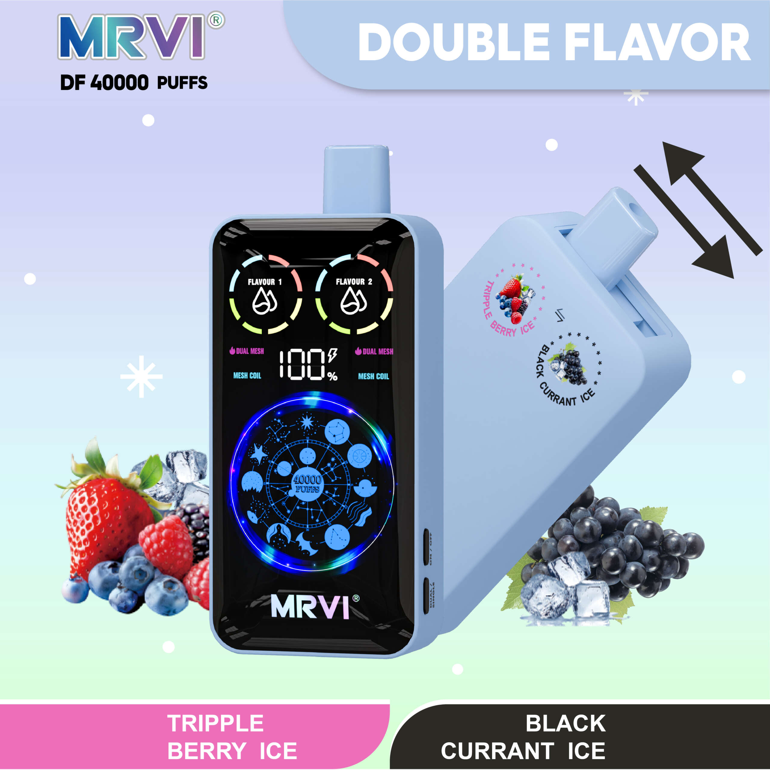 MRVI DF 40000 PUFFS With Double Flavors——10PCS/BOX - Image 9