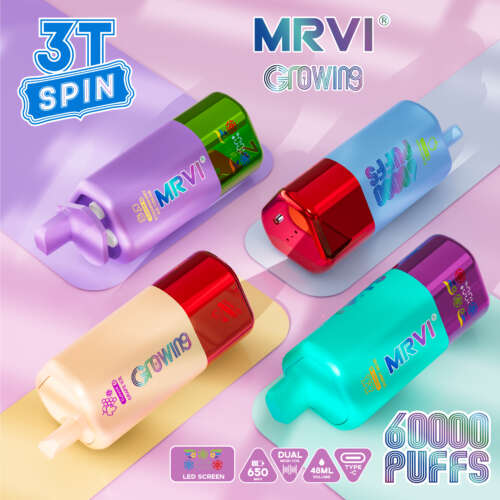 MRVI GROWING 60000 PUFFS With 3 in 1 Flavors ——10PCS/BOX (EU warehouse) Fast free shipping vs vapsolo vape