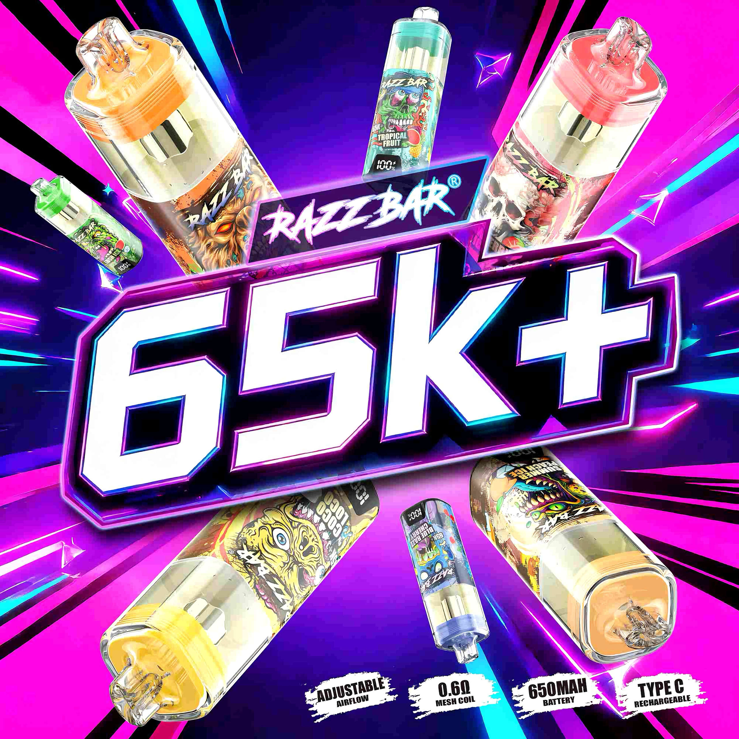 RAZZ BAR 65K+ puffs - Image 18